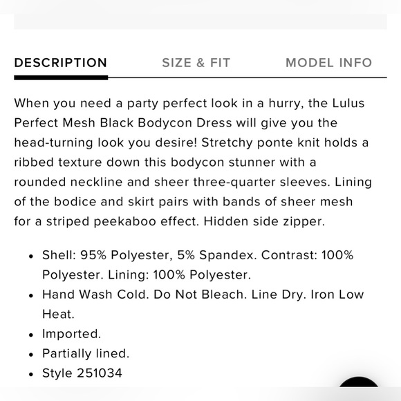 Lulus Mesh Black Bodycon Dress - Medium - Picture 5 of 5